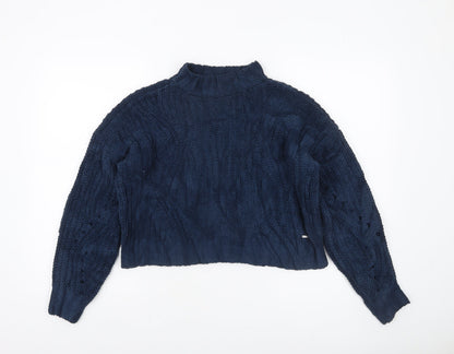 Womens UK Size XS Hollister Blue Pullover Jumper