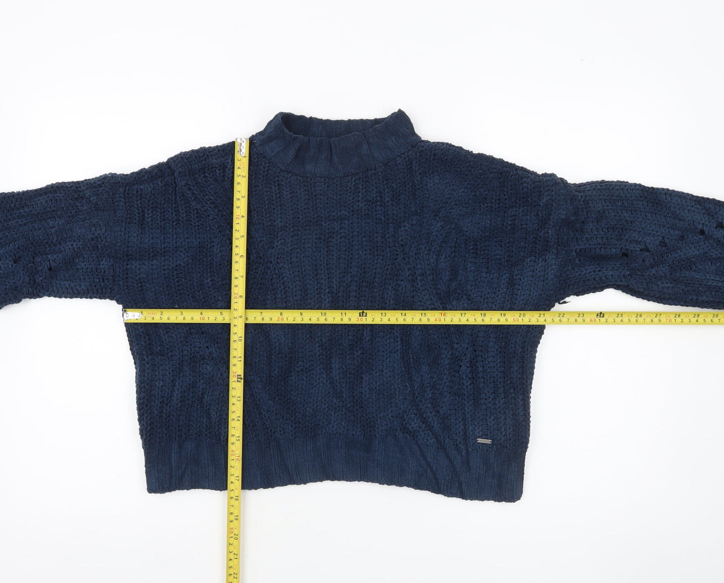 Womens UK Size XS Hollister Blue Pullover Jumper