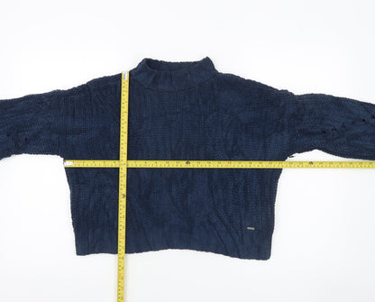 Womens UK Size XS Hollister Blue Pullover Jumper