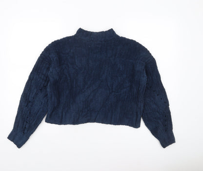 Womens UK Size XS Hollister Blue Pullover Jumper