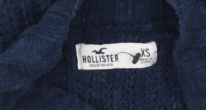Womens UK Size XS Hollister Blue Pullover Jumper