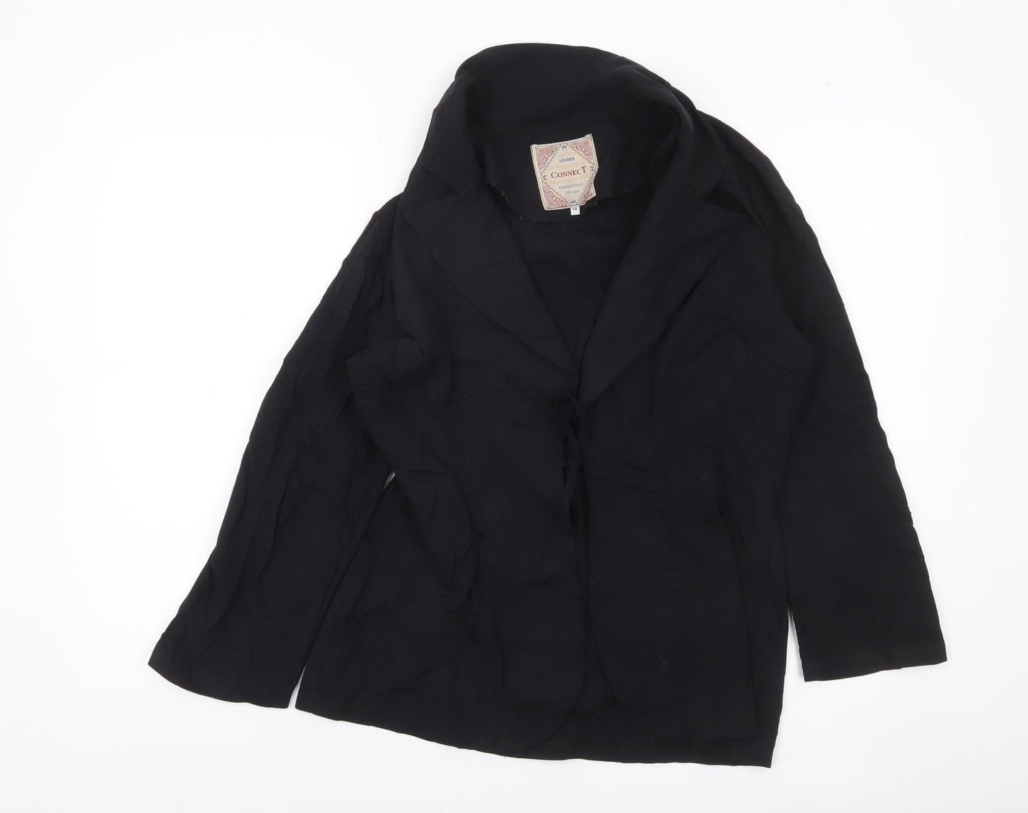 Womens UK Size 14 Lindex Regular Black Blazer