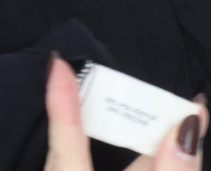 Womens UK Size 14 Lindex Regular Black Blazer