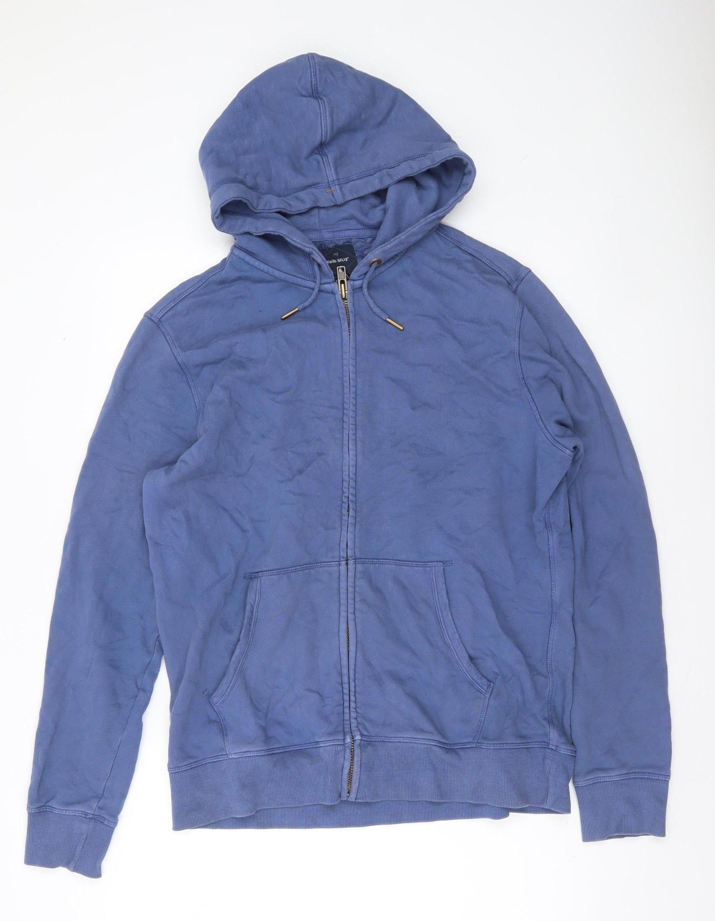 White Stuff Men's Blue Full Zip Hoodie Size S
