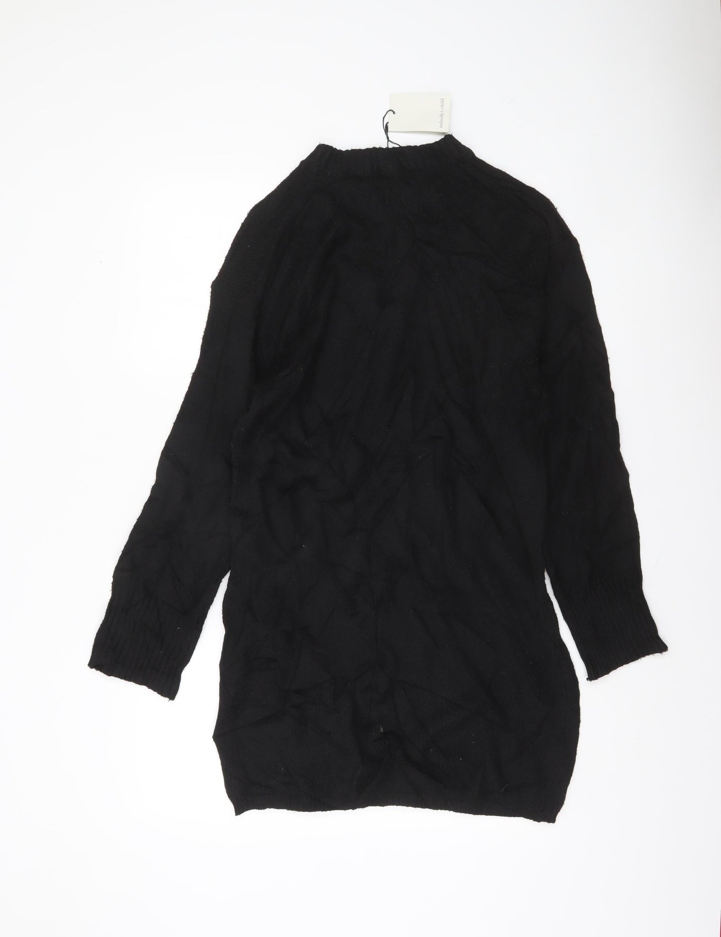 Womens UK Size S Nobody's Child Black Pullover Jumper