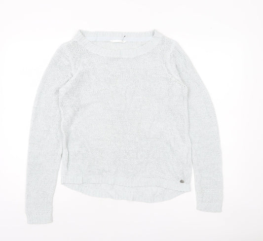 Womens UK Size S H&M White Pullover Jumper