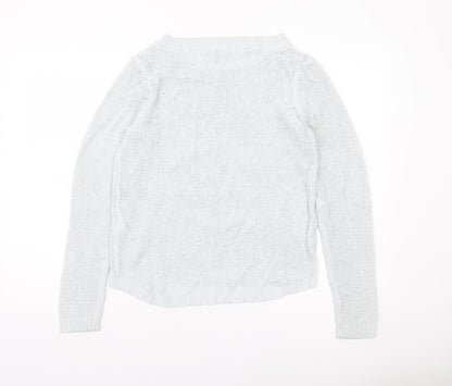 Womens UK Size S H&M White Pullover Jumper