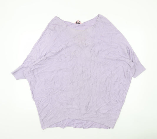 Womens UK Size M Phase Eight Purple Pullover Jumper