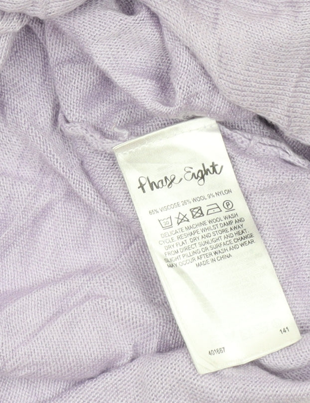 Womens UK Size M Phase Eight Purple Pullover Jumper