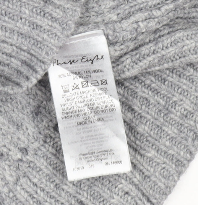 Womens UK Size M Phase Eight Grey Pullover Jumper