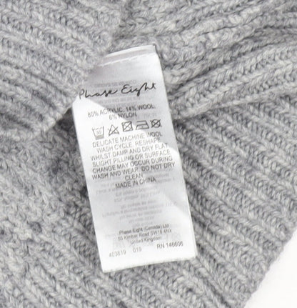 Womens UK Size M Phase Eight Grey Pullover Jumper