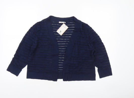 Womens UK Size 12 TU Blue Cardigan Jumper