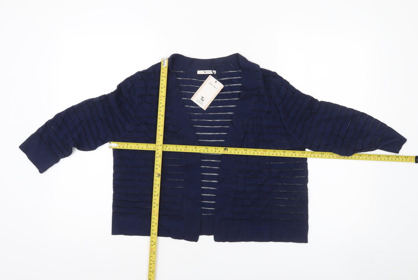 Womens UK Size 12 TU Blue Cardigan Jumper