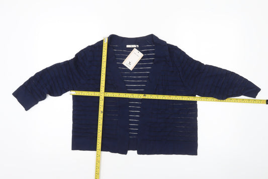 Womens UK Size 12 TU Blue Cardigan Jumper
