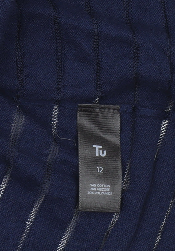Womens UK Size 12 TU Blue Cardigan Jumper