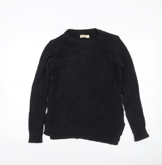 Womens UK Size S Hollister Black Pullover Jumper