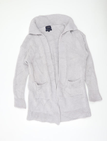 Womens UK Size S Paul Costelloe Dressage Grey Cardigan Jumper