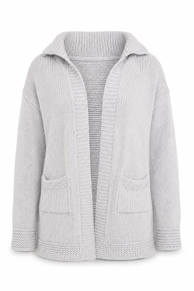 Womens UK Size S Paul Costelloe Dressage Grey Cardigan Jumper