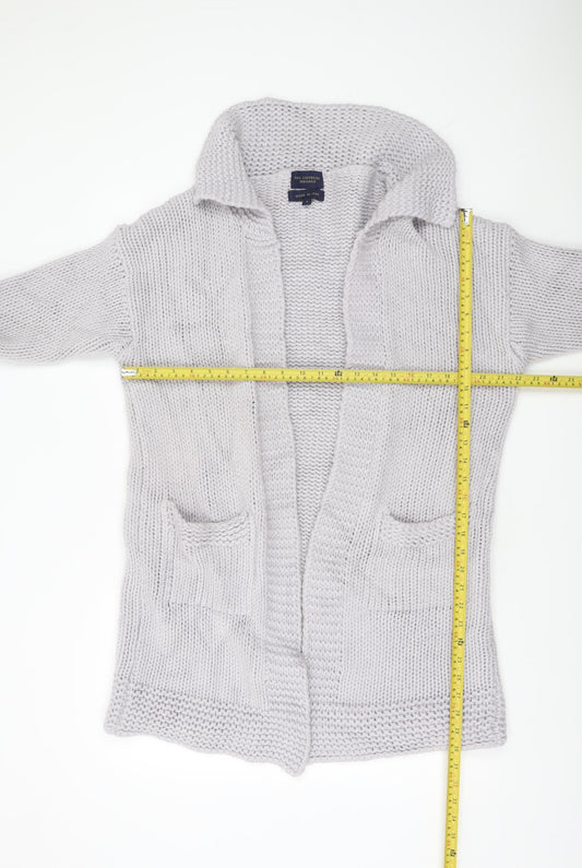 Womens UK Size S Paul Costelloe Dressage Grey Cardigan Jumper