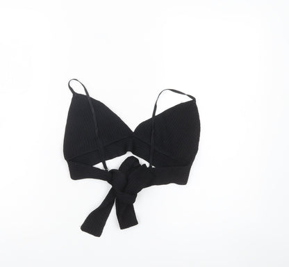Womens UK Size M Zara Black Camisole Tank