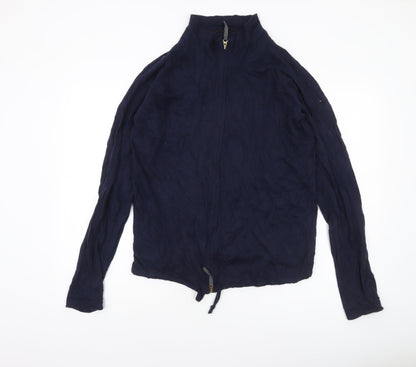 Reiss Men’s Blue Full Zip High Neck Jumper S