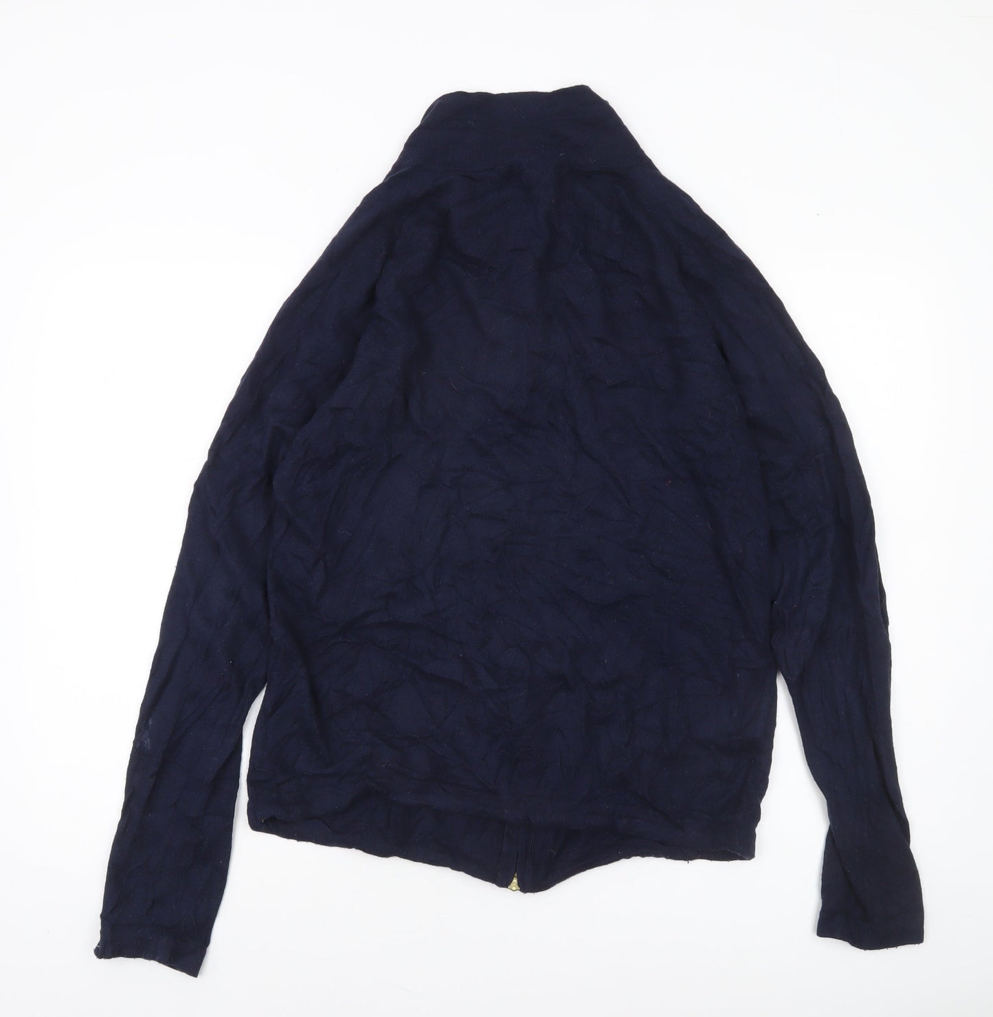 Reiss Men’s Blue Full Zip High Neck Jumper S