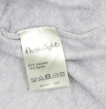 Womens UK Size 12 Phase Eight Grey Pullover Jumper