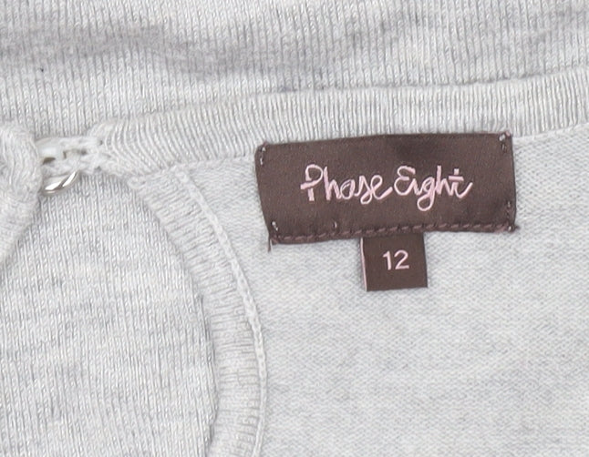 Womens UK Size 12 Phase Eight Grey Pullover Jumper