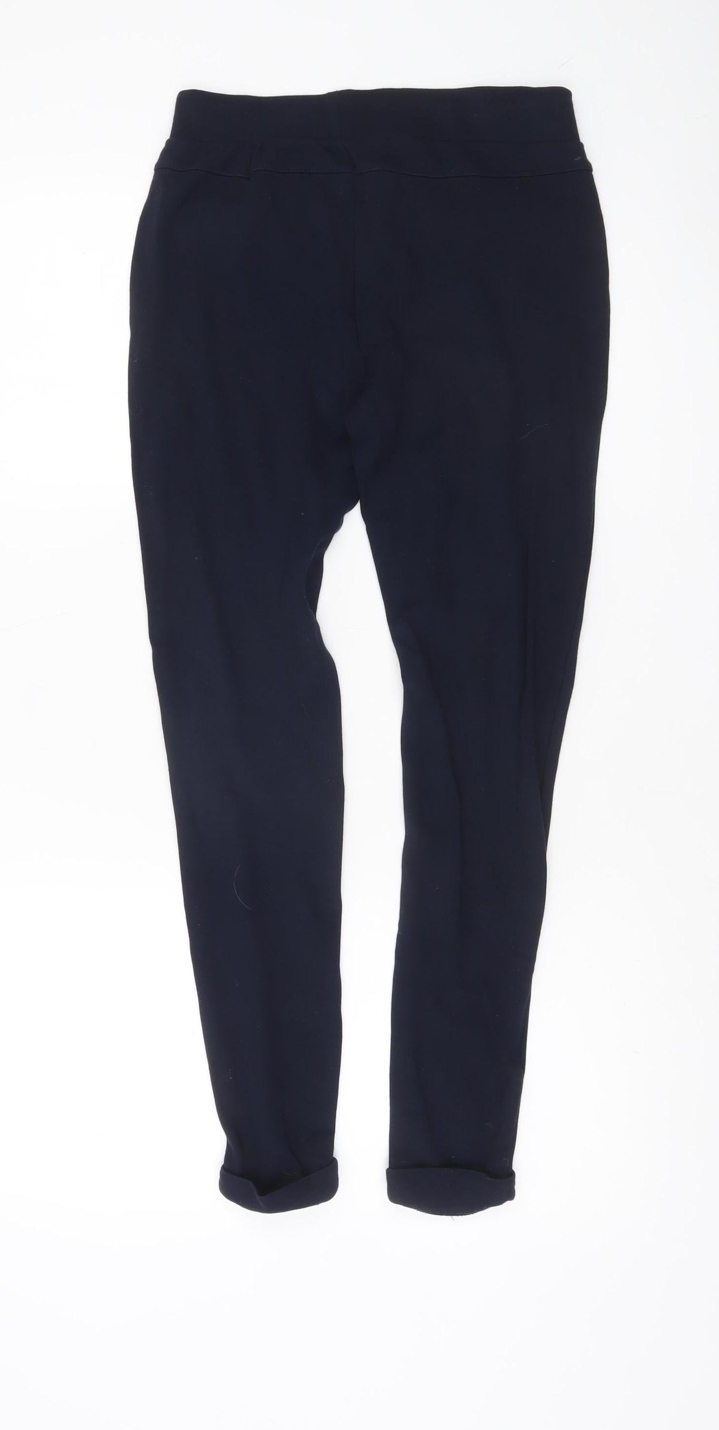 Zara Basic Women’s Black Skinny Jeggings Size M with Gold Zip Detail