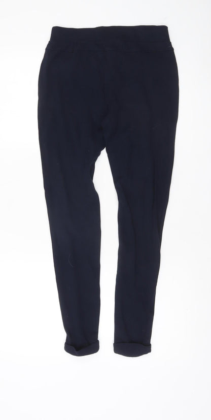 Zara Basic Women’s Black Skinny Jeggings Size M with Gold Zip Detail