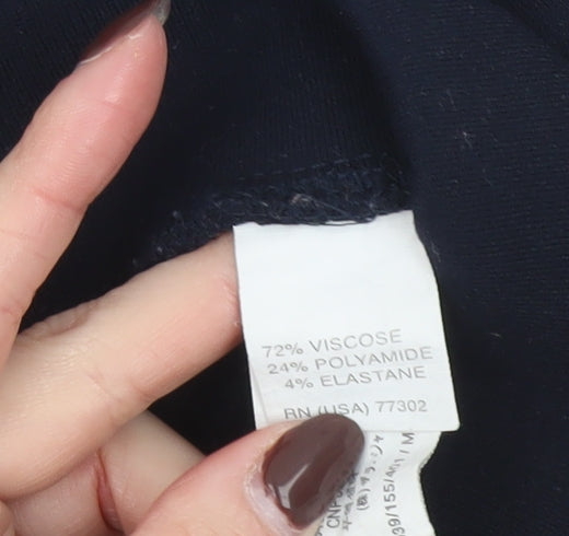 Zara Basic Women’s Black Skinny Jeggings Size M with Gold Zip Detail