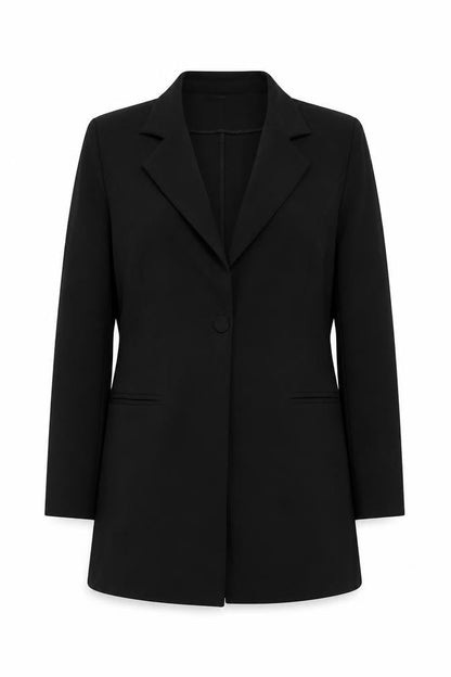 Womens UK Size 12 New Style Regular Black Blazer