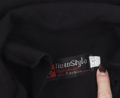 Womens UK Size 12 New Style Regular Black Blazer