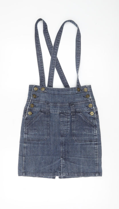 Womens UK Size 10 Denim Co A-Line Denim Skirt