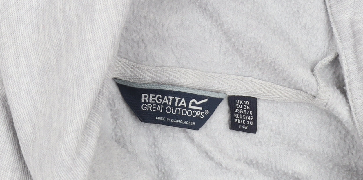 Regatta Women’s Grey Pullover Hoodie UK 10 Polyester Casual