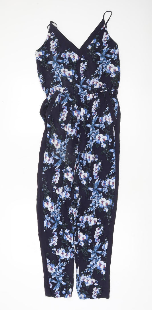 Womens UK Size 8 Oasis One-Piece Blue Jumpsuit