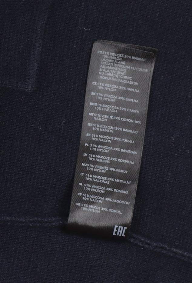 Jasper Conran Women’s Blue Knit 3/4 Sleeve Open Cardigan Size 10