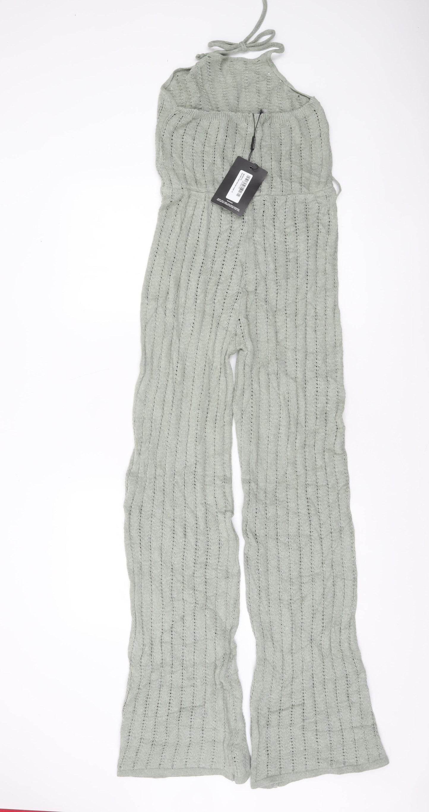 Womens UK Size 12 PRETTYLITTLETHING One-Piece Green Jumpsuit