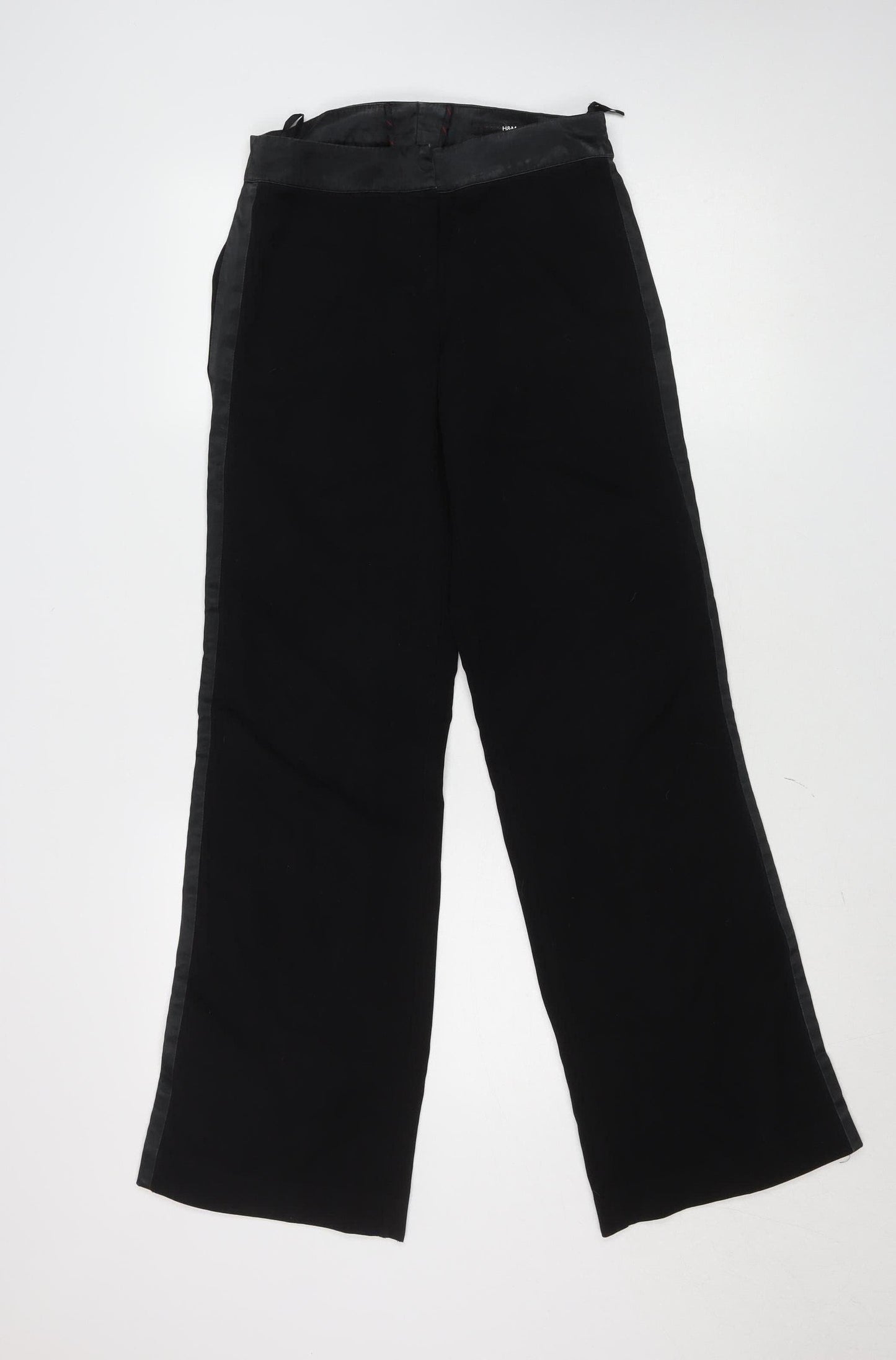 Womens UK Size 10 H&M Regular Fit Dress Pants Black Trousers