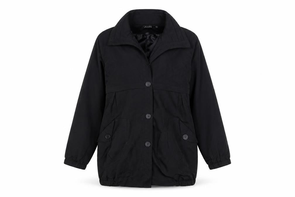 Womens UK Size 14 Yanhe Black Overcoat