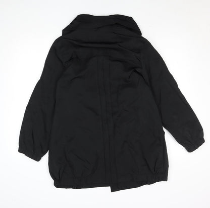 Womens UK Size 14 Yanhe Black Overcoat