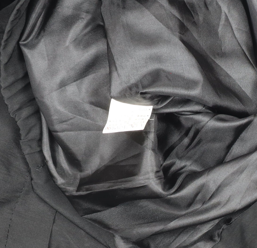 Womens UK Size 14 Yanhe Black Overcoat