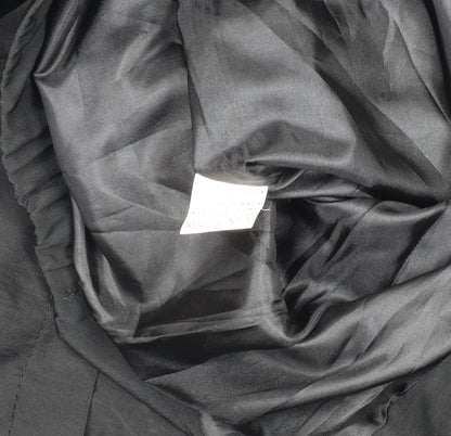 Womens UK Size 14 Yanhe Black Overcoat