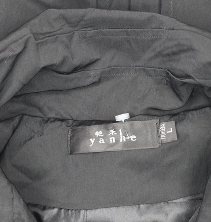 Womens UK Size 14 Yanhe Black Overcoat