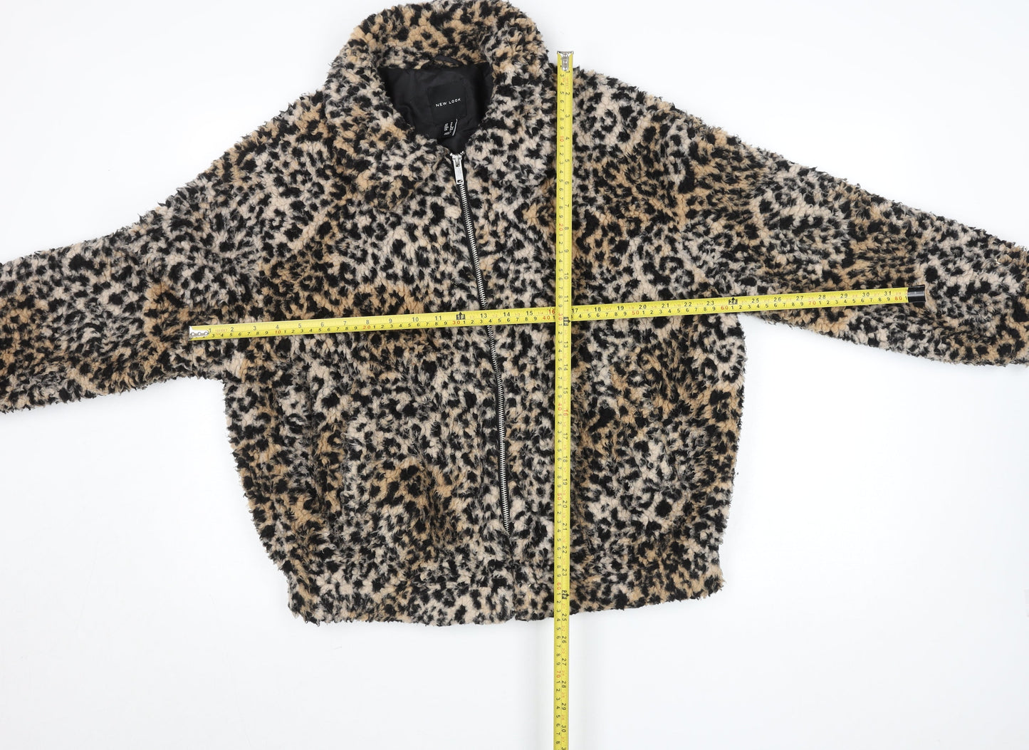 New Look Women’s Multicoloured Animal Print Bomber Jacket Size M