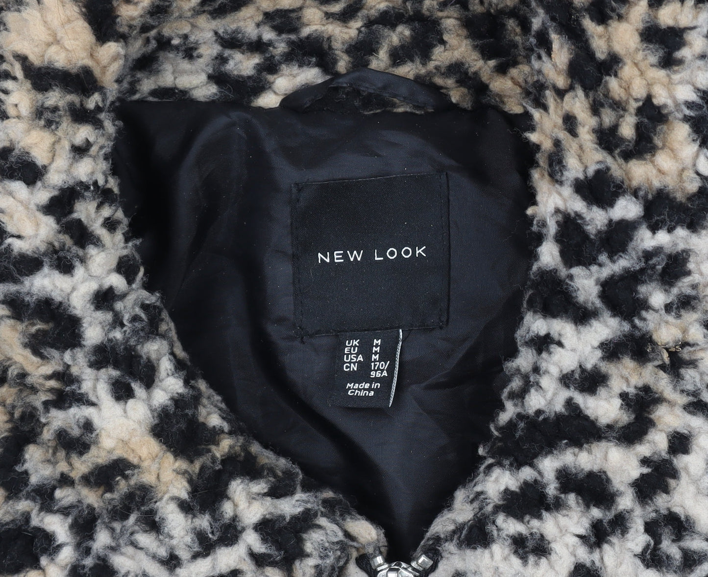 New Look Women’s Multicoloured Animal Print Bomber Jacket Size M