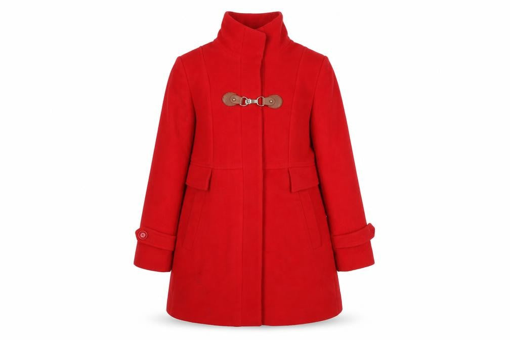 Womens UK Size 10 Madame Red Overcoat