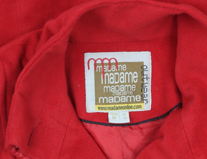 Womens UK Size 10 Madame Red Overcoat