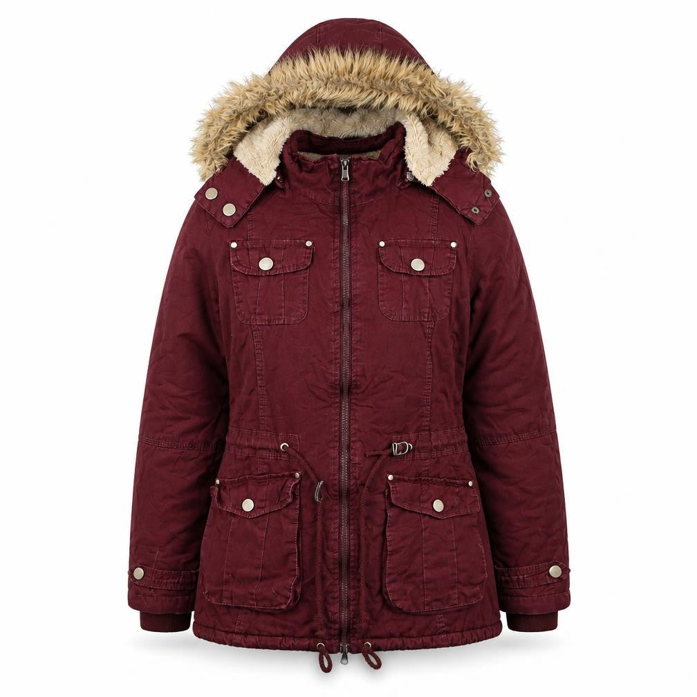 Womens UK Size L That's It! Red Parka Coat