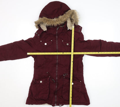 Womens UK Size L That's It! Red Parka Coat